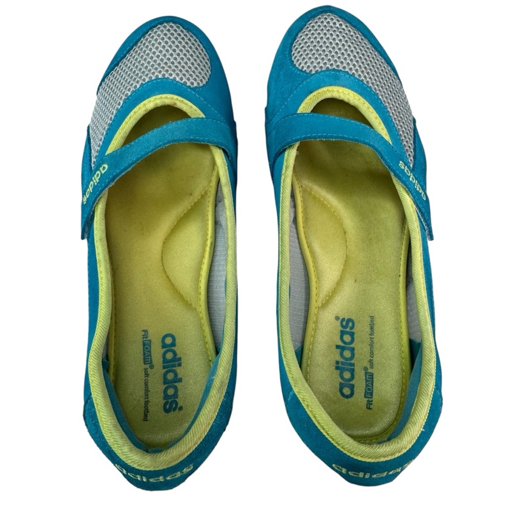 Y2K Adidas Rare Yellow and Blue Sporty Flats 8.5 - Picture 5 of 7